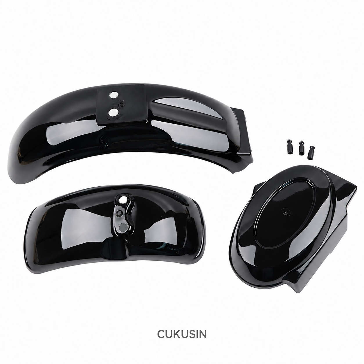 Black jincheng z50 little monkey motorcycle electroplated shell front and rear mudguards fender battery cover monkey — CUKUSIN logo image