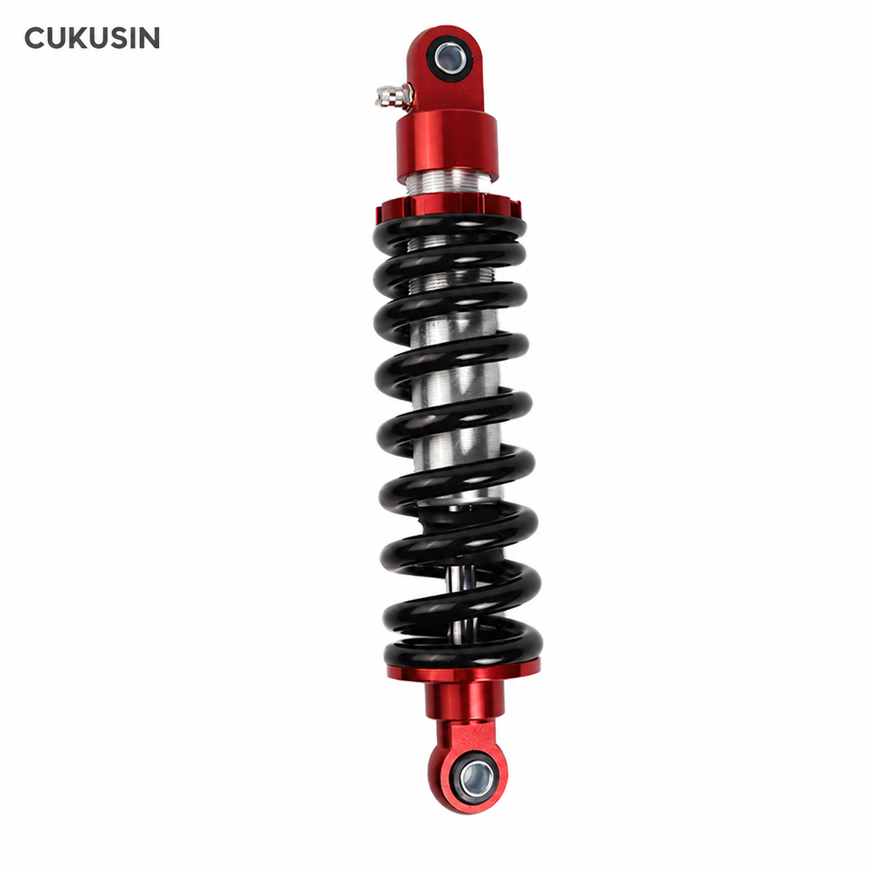 295mm motorcycle rear shock absorber with air valve adjustment, shock absorber with air valve for ATV UTV scooter — CUKUSIN logo image