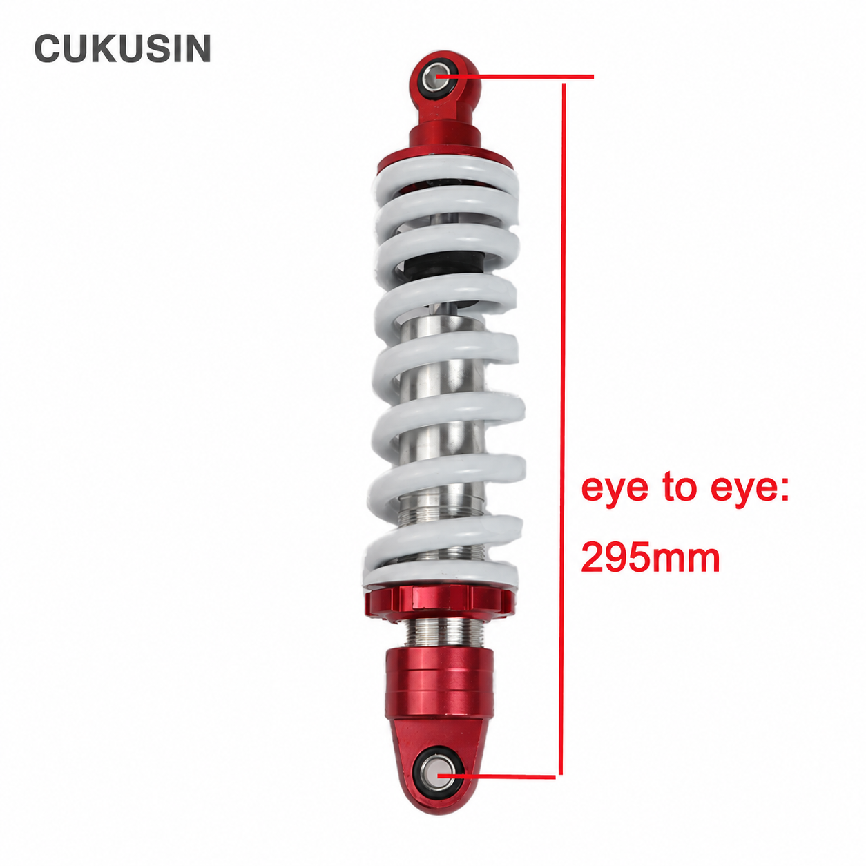 295mm rear shock absorber suspension for pit bikes, quad bikes, atvs, and off-road vehicles — CUKUSIN logo image
