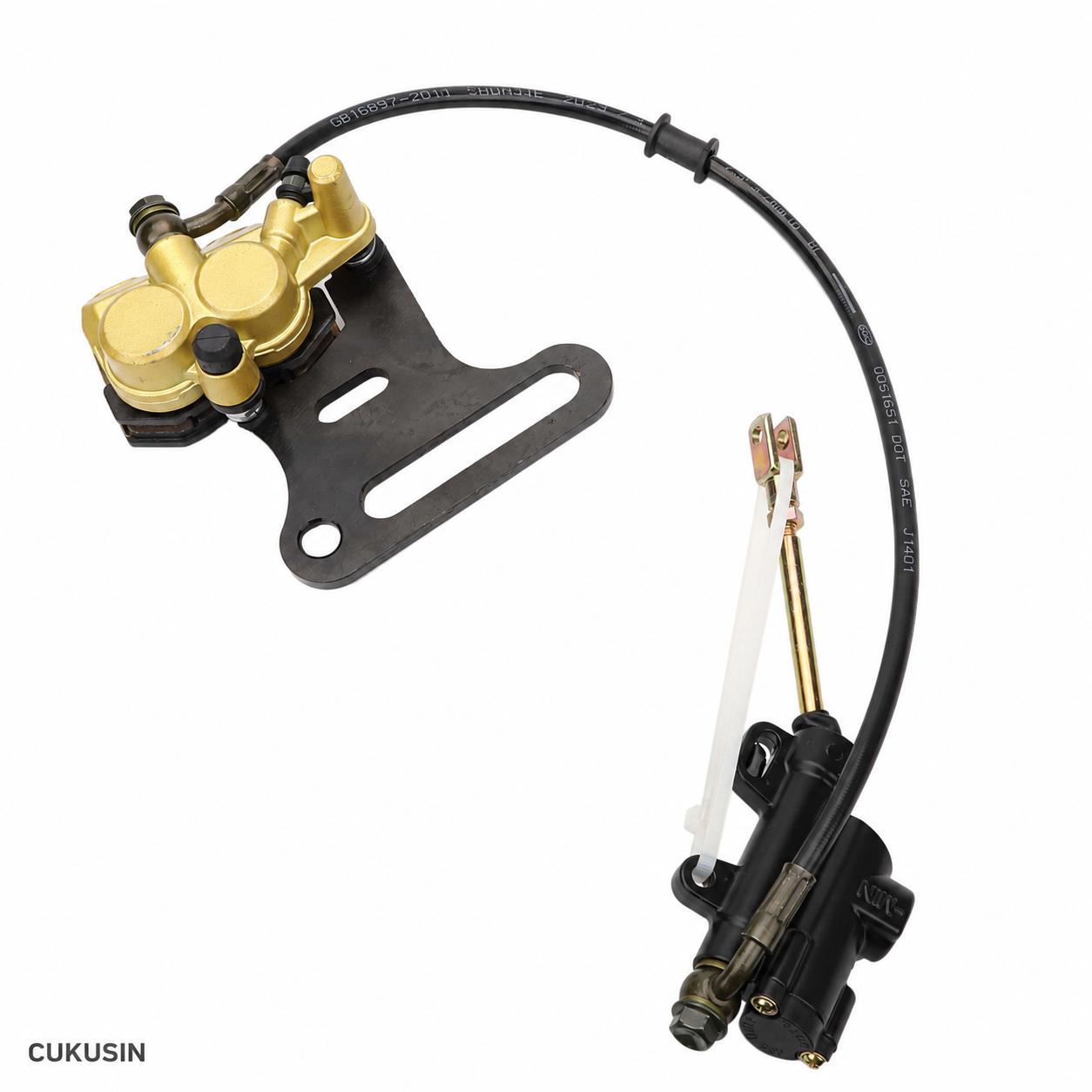 70cc 110cc 125cc 150cc ATV beach vehicle rear hydraulic caliper brake master cylinder assembly — CUKUSIN logo image