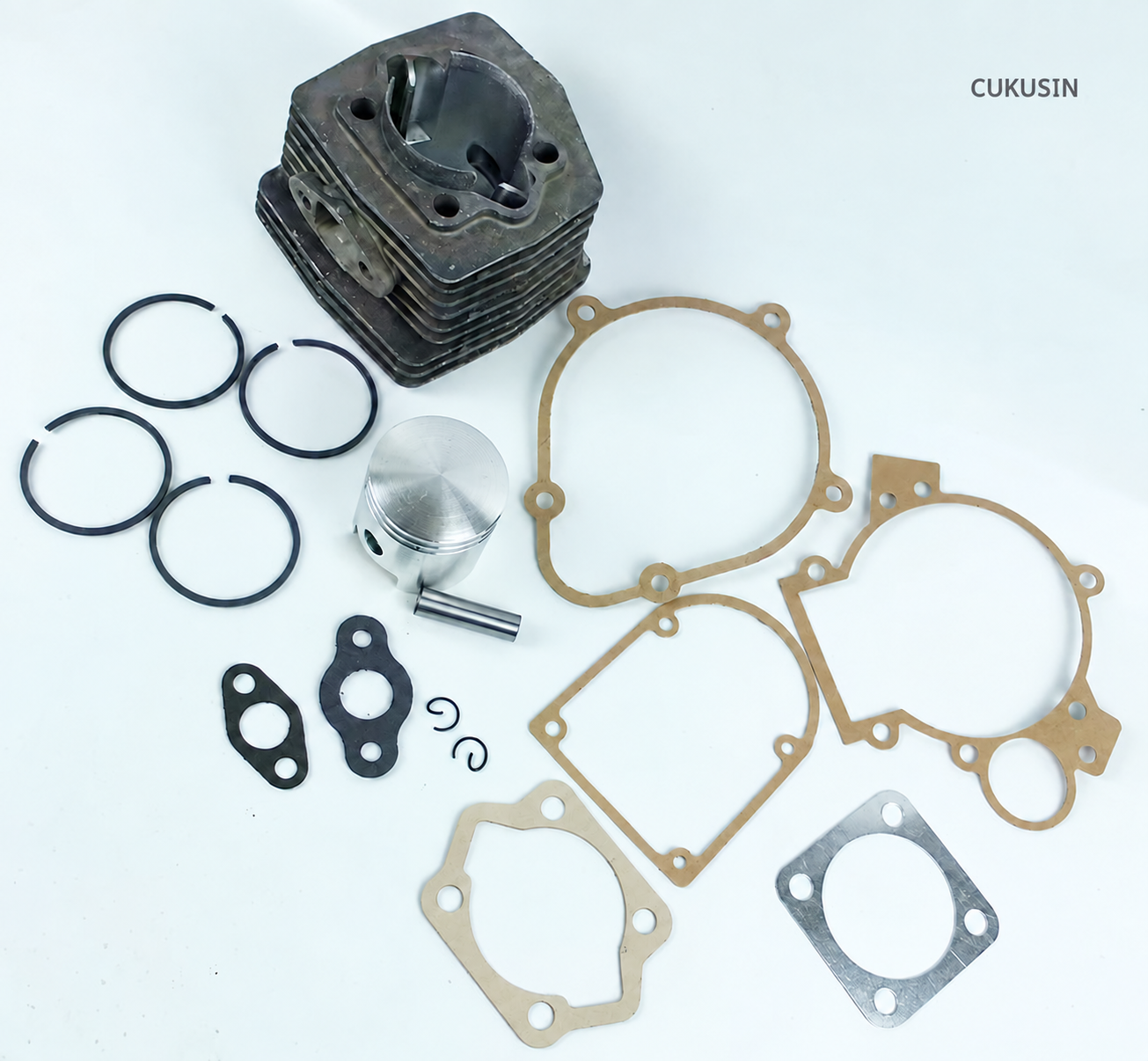 66cc 80cc 2-stroke electric bicycle modification kit - cylinder, piston, and gasket assembly — CUKUSIN logo image