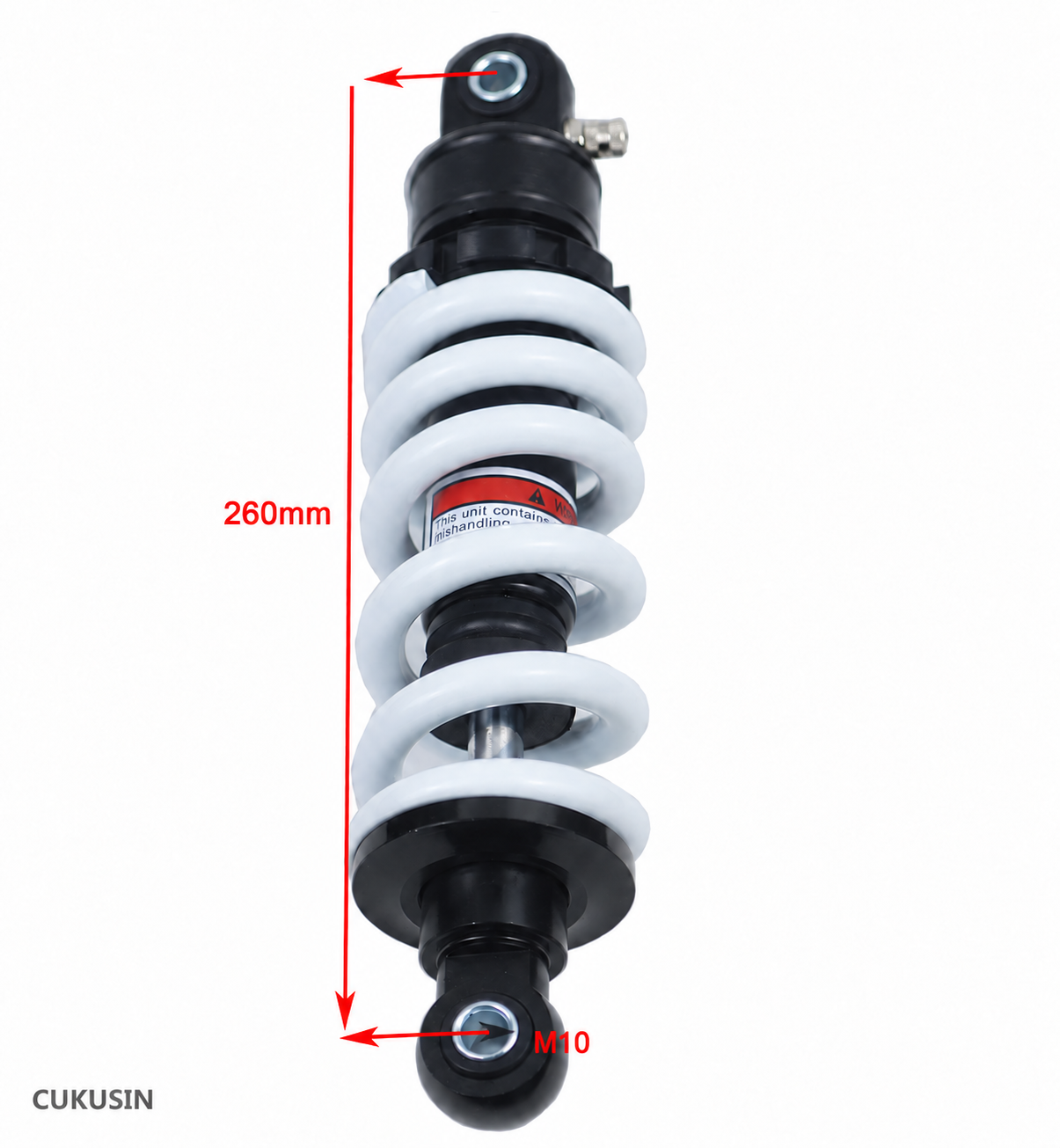 260mm rear shock absorber for off-road vehicle motorcycle dirt bike ATV buggy — CUKUSIN logo image