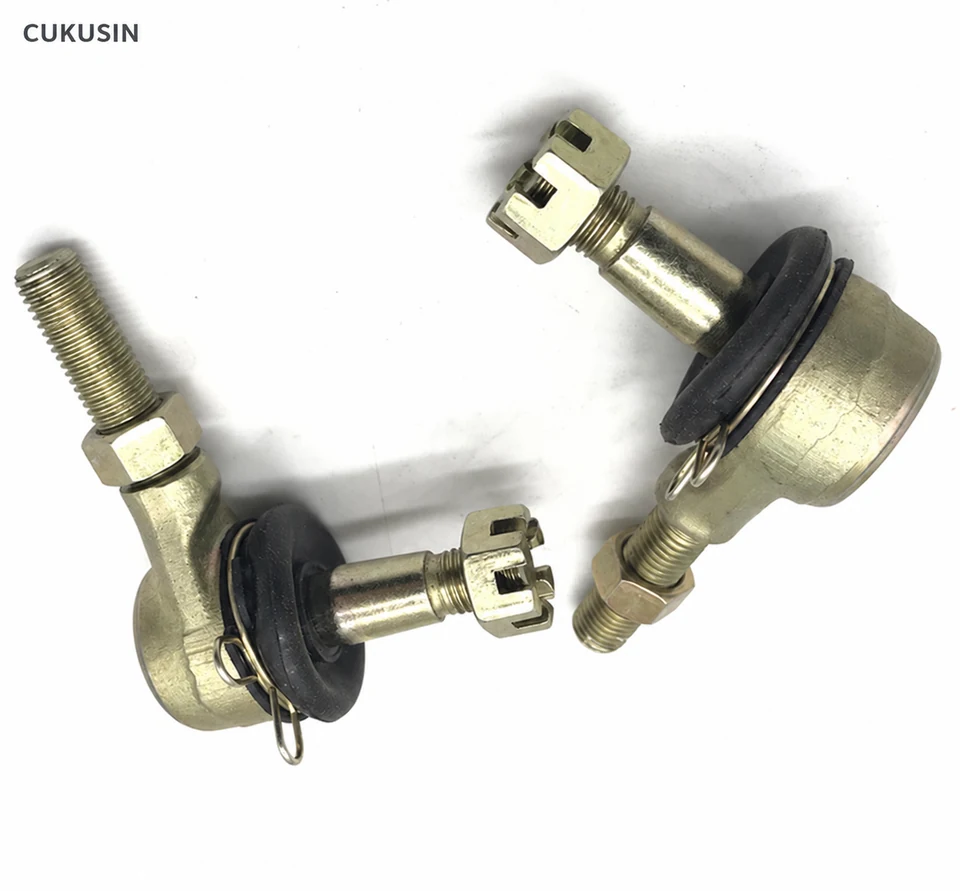 A pair of m10*m10 tapered ball head pull rod ends for Yamaha raptor 350 yfm350 04-09 — CUKUSIN logo image