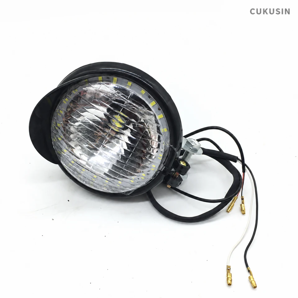12v motorcycle headlight, front light, indicator light, tail light with turn signals - for scooters, atvs, and bicycles — CUKUSIN logo image
