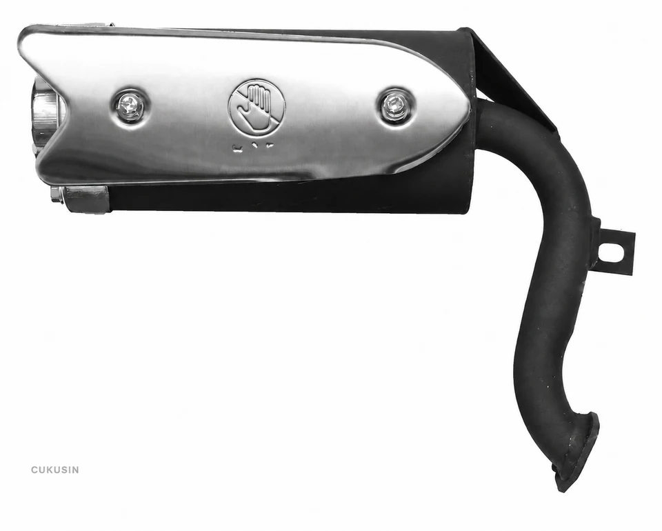 43cc-49cc exhaust pipe, compatible with mini ATV, quad, all-terrain vehicle, off-road vehicle, gasoline scooter engine — CUKUSIN logo image