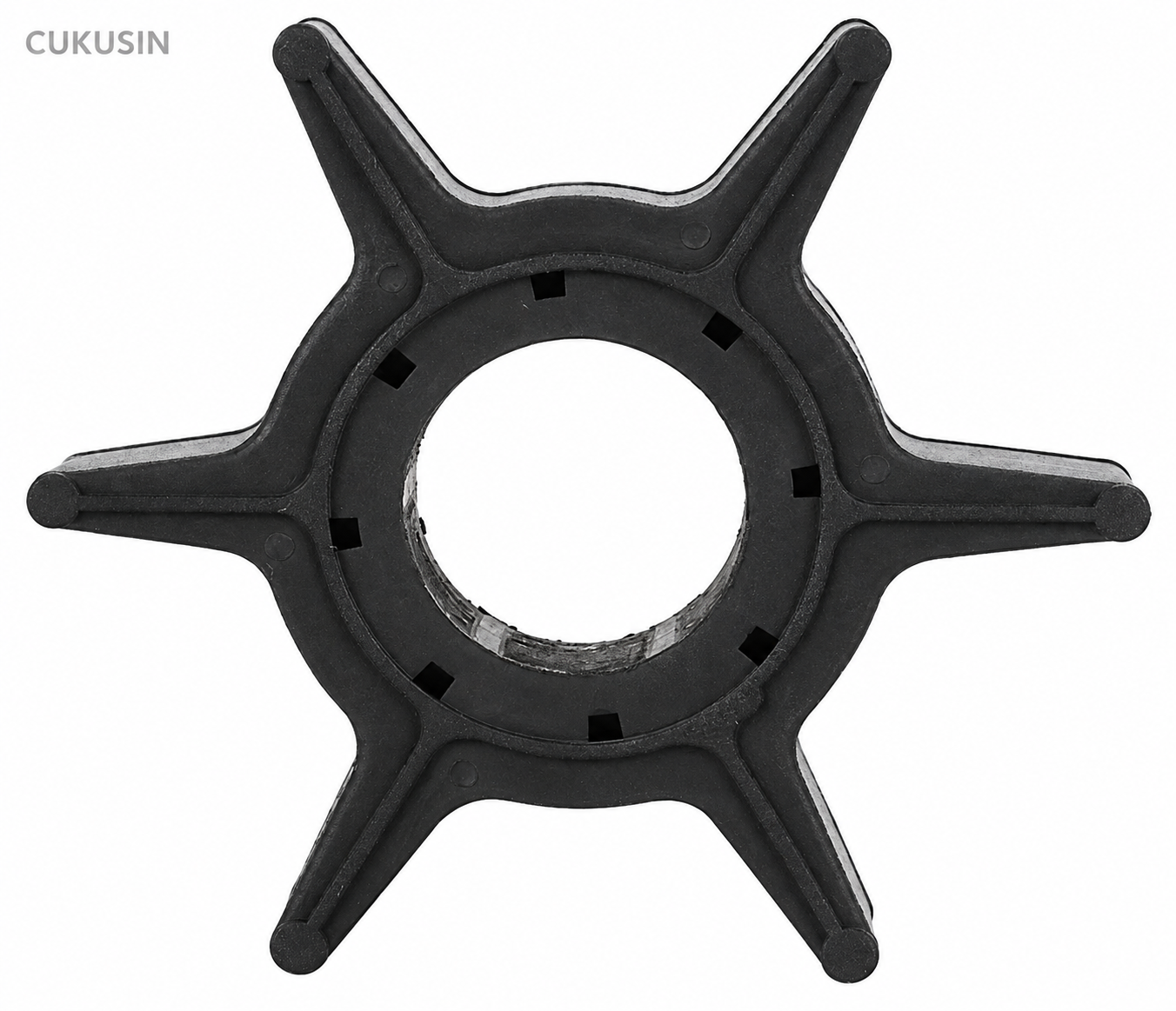Water pump impeller 6h4-44352-00 is for Yamaha 2-stroke 25HP 30HP 40HP 50HP outboard motor — CUKUSIN logo image