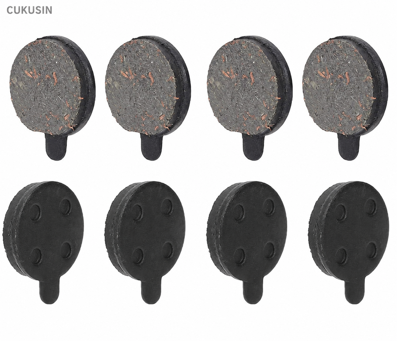 4 pairs of brake pads disc brake pads semi-metal brake disc rotor pads for 10-inch electric scooters — CUKUSIN logo image