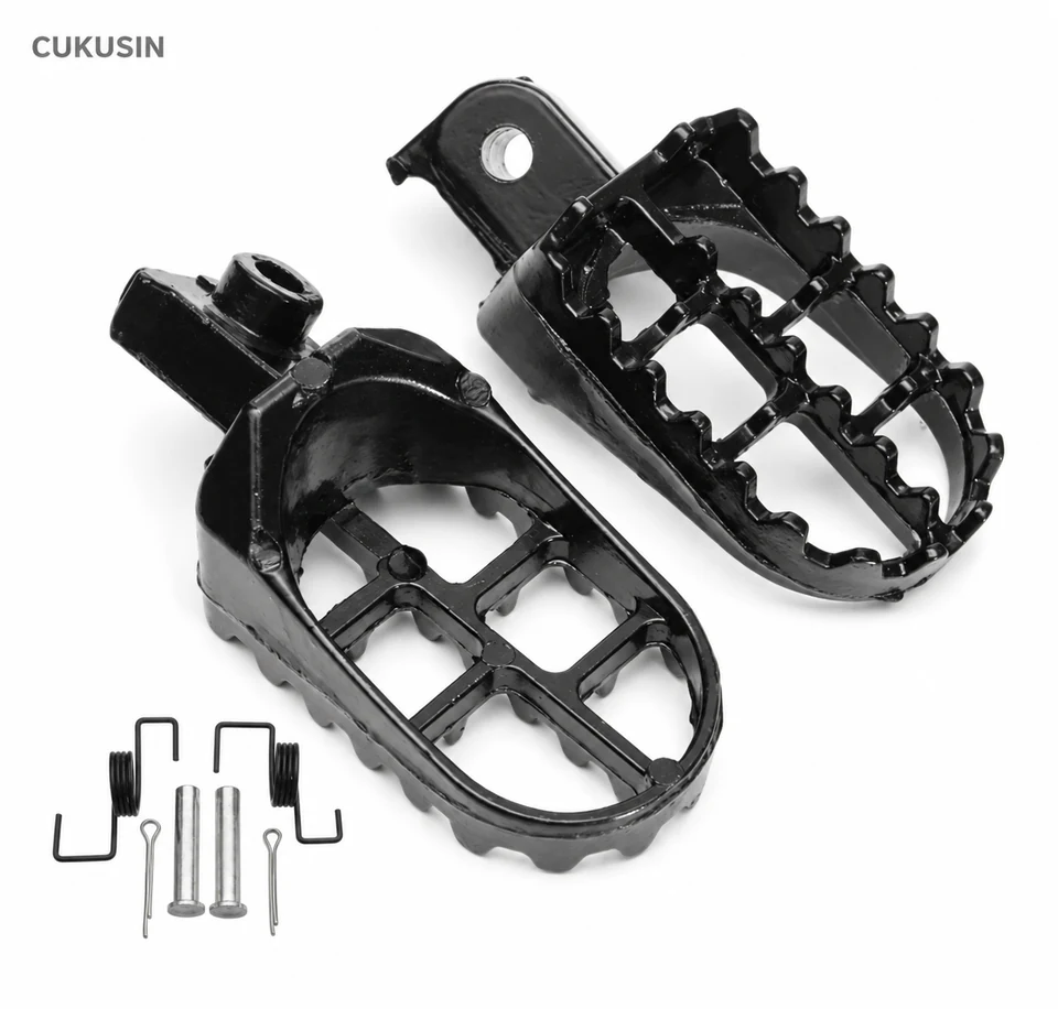 Motorcycle foot pegs aluminum alloy black foot pegs for Yamaha pw50 pw80 tw200 — CUKUSIN logo image