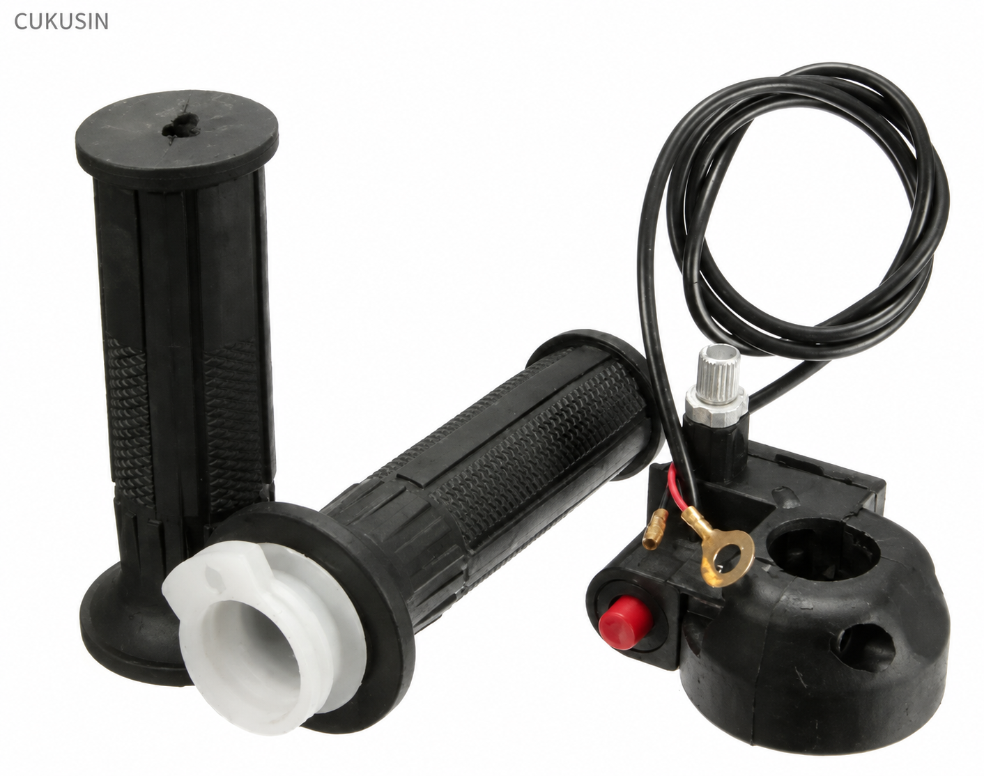 22mm throttle twist grip with kill switch and throttle mount, for mini motorcycles and atvs — CUKUSIN logo image