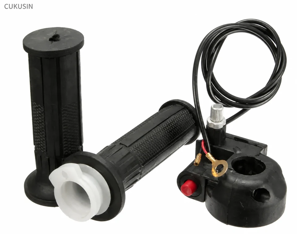 22mm throttle twist grip with kill switch and throttle mount, for mini motorcycles and atvs — CUKUSIN logo image