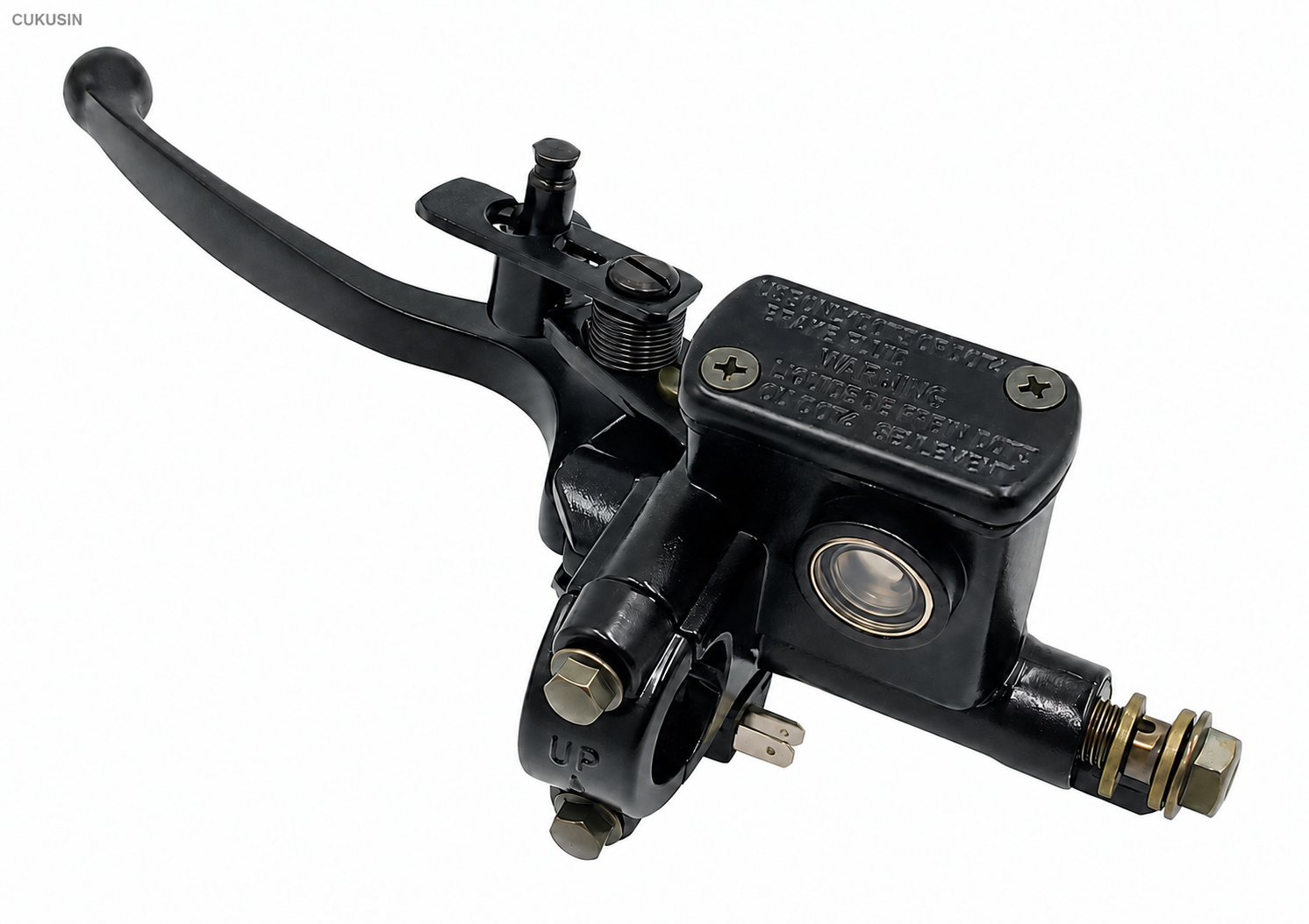 7/8" left brake lever master cylinder for 50cc-250cc motorcycle, kids' ATV, quad bike, and off-road vehicle — CUKUSIN logo image