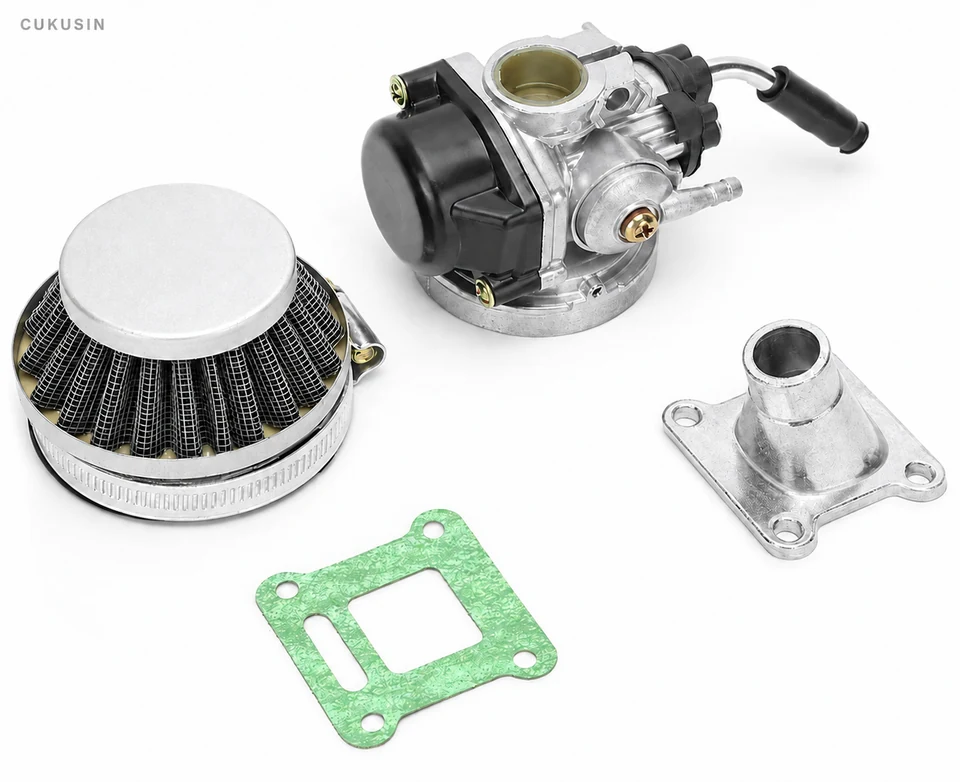 37 water-cooled carburetor air filter intake pipe for 43cc, 47cc, 49cc mini ATV engine — CUKUSIN logo image