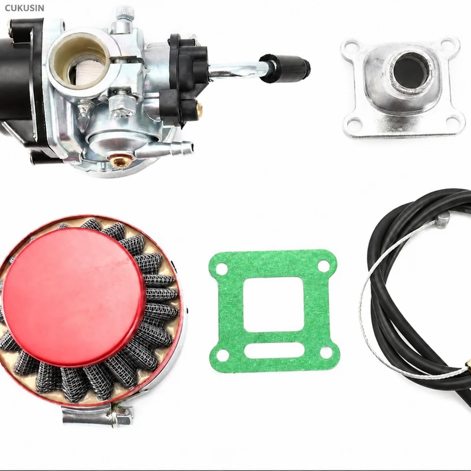 49cc Two-Stroke Carburetor and Red Air-Filter Kit — CUKUSIN logo image