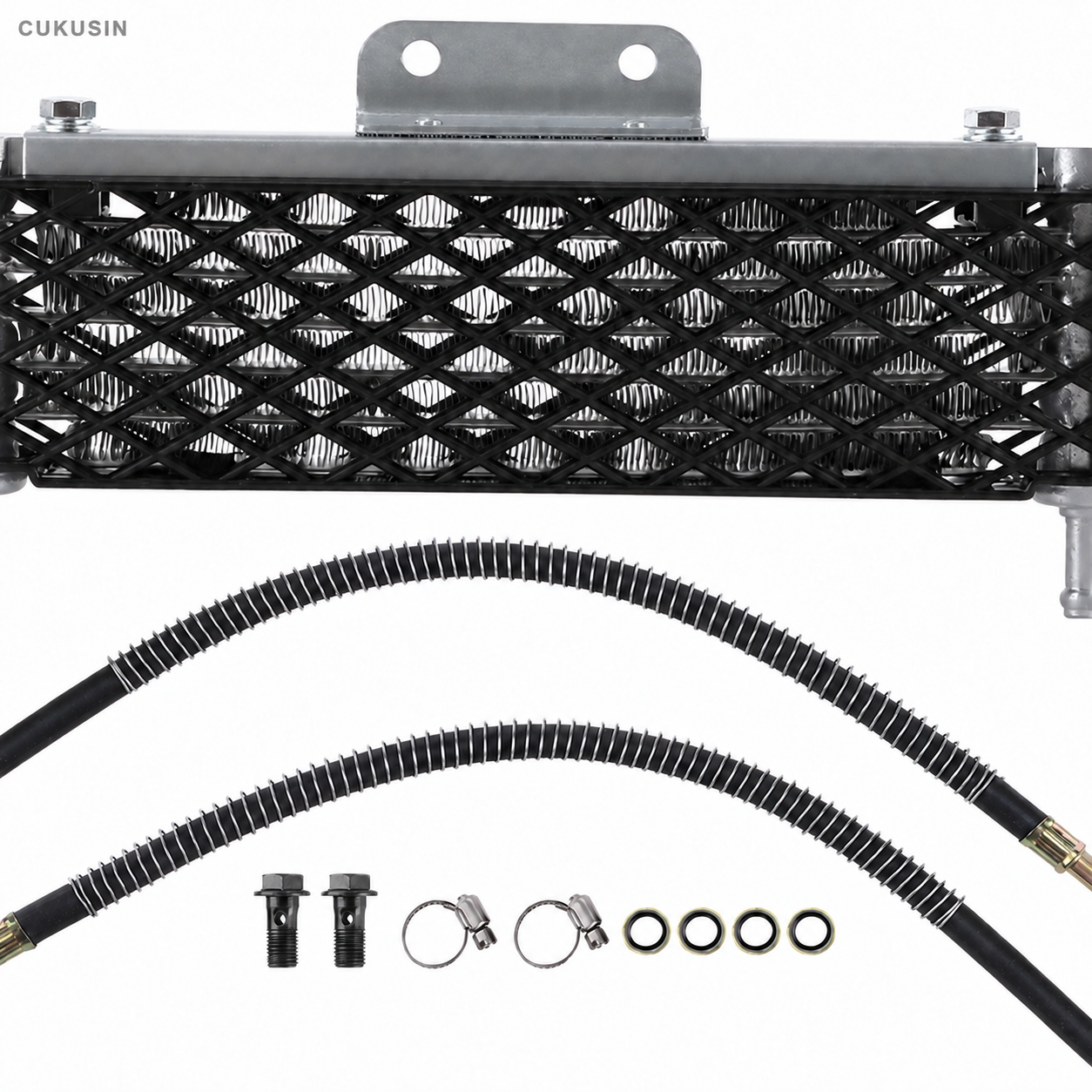 Motorcycle radiator kit oil cooler for yx 140cc 150cc 160cc pit pro ATV — CUKUSIN logo image