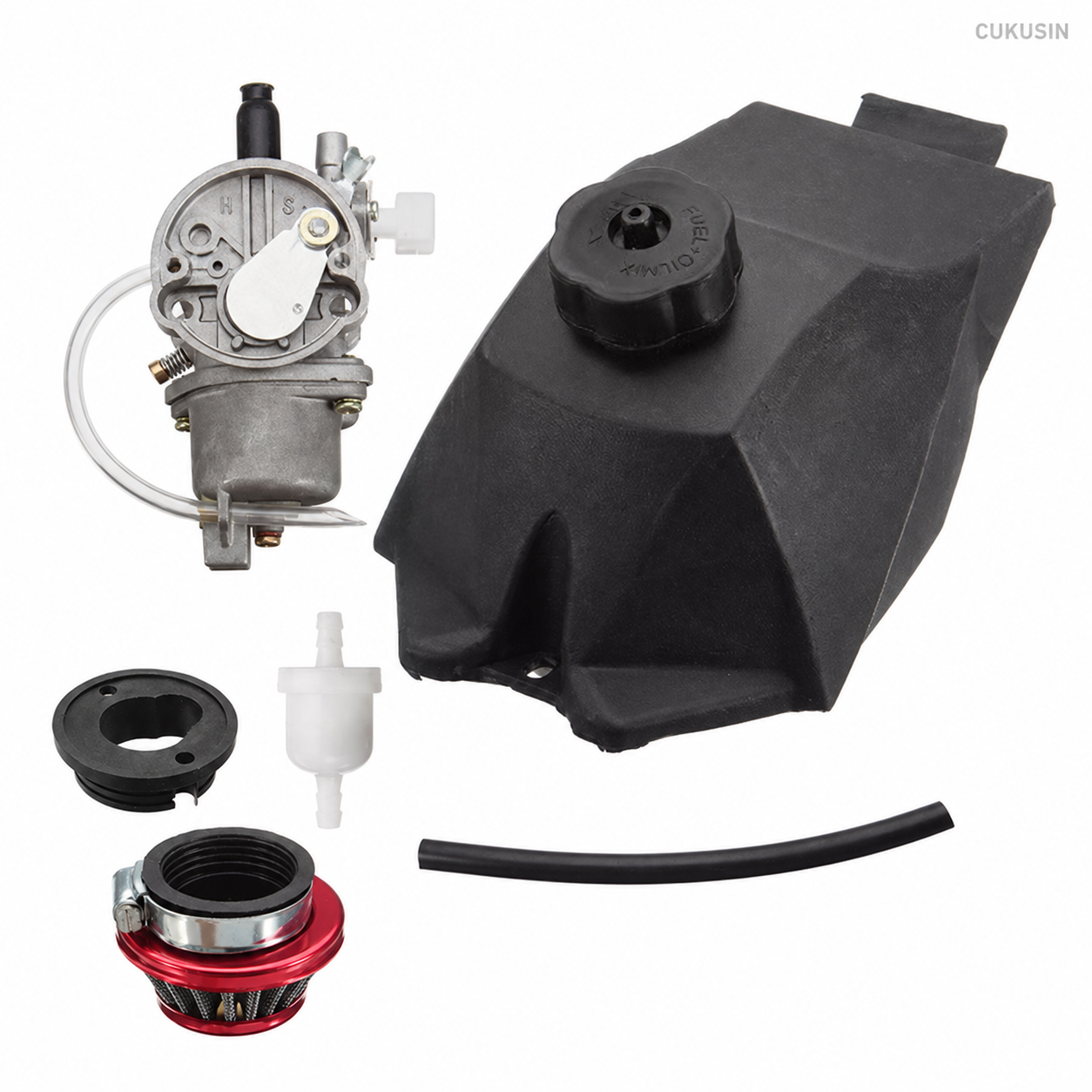 Carburetor with fuel tank and air filter for 47cc 49cc mini motos, atvs, and quad bikes — CUKUSIN logo image