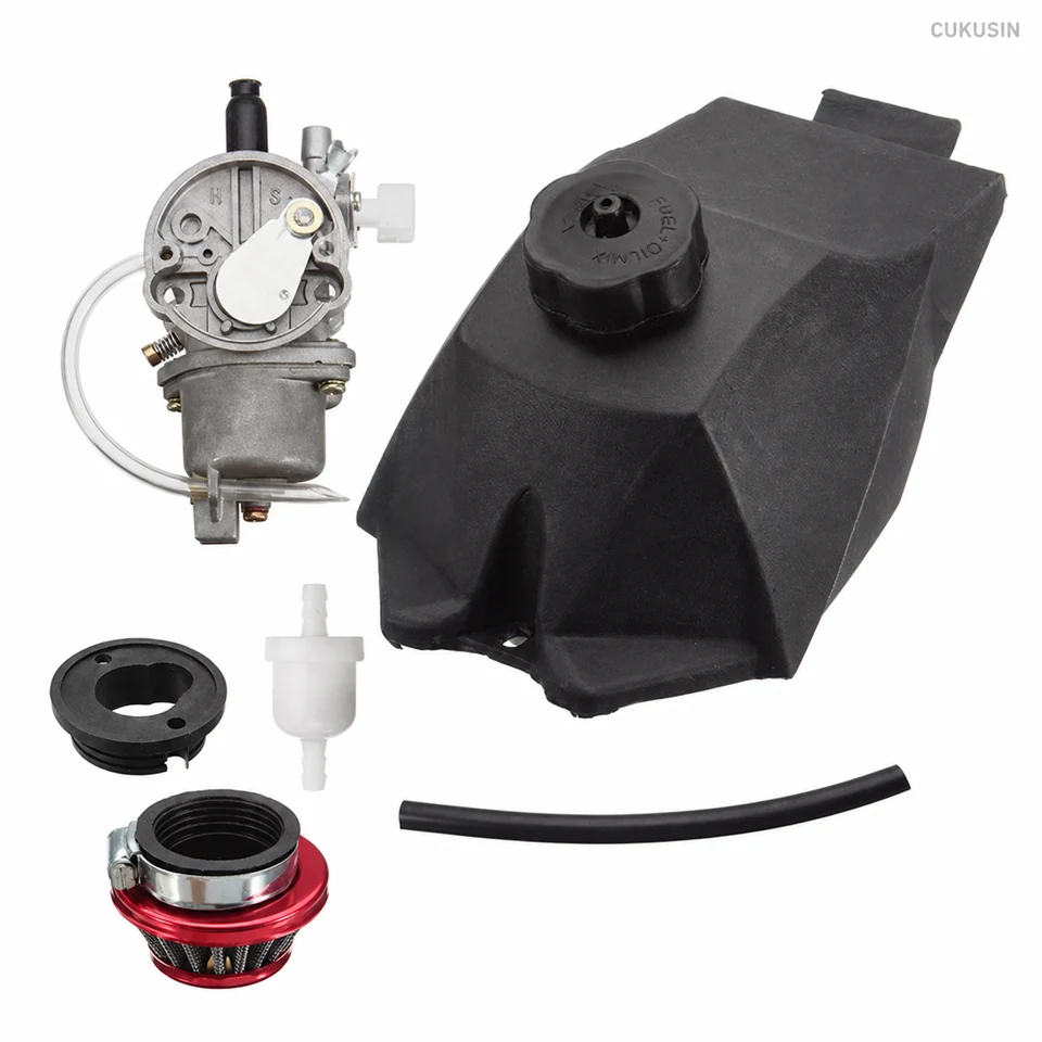 Carburetor with fuel tank and air filter for 47cc 49cc mini motos, atvs, and quad bikes — CUKUSIN logo image