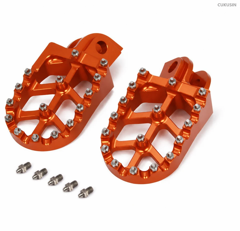 CNC foot pegs for ktm sx sx-f xc exc xcw sx s mxc 1998-2015 — CUKUSIN logo image