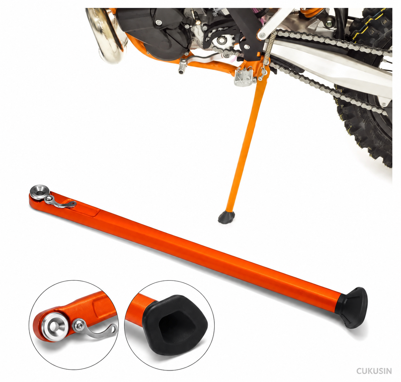 Motorcycle parking rack side kickstand ktm xc xcf exc xcw xcfw excf six days — CUKUSIN logo image