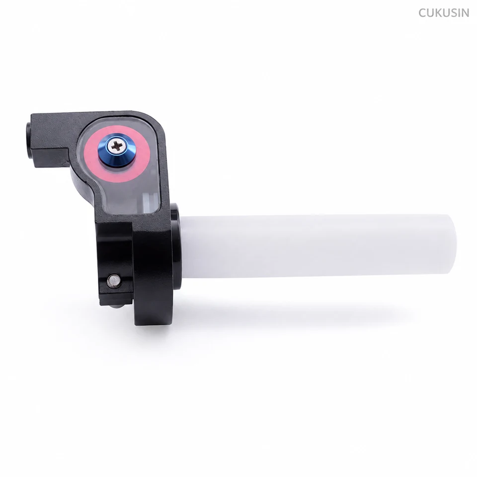 7/8" (22mm) thumb throttle grip with visual throttle body - high torque throttle for 150cc 250cc off-road vehicles — CUKUSIN logo image