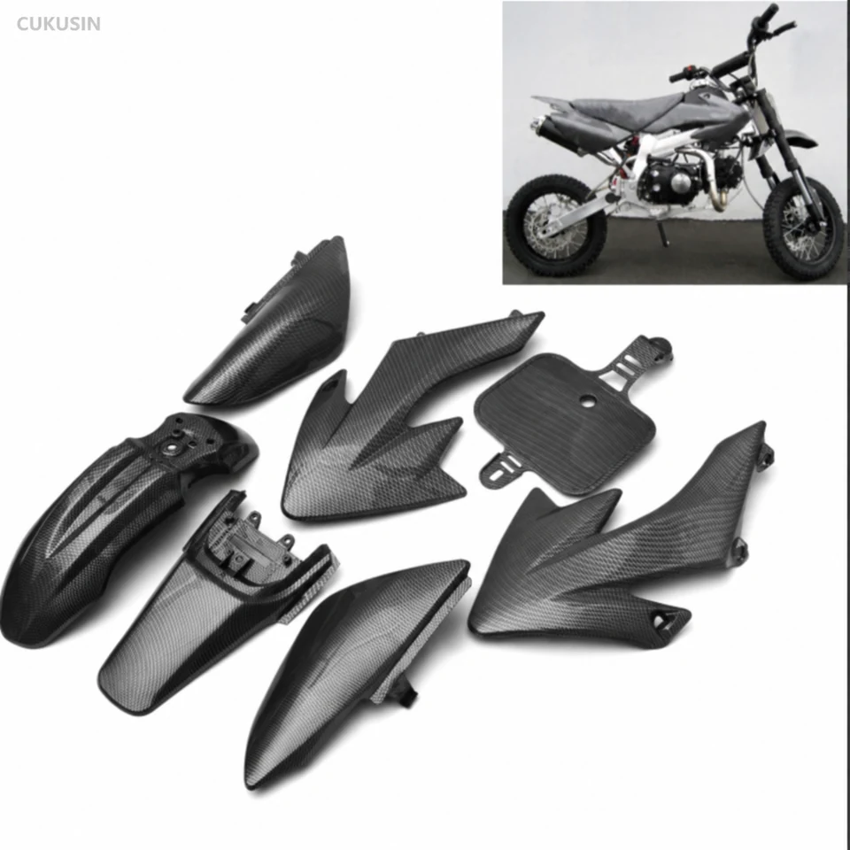 Carbon pattern color plastic parts off-road vehicle crf xr 50 crf50 125 ssr sdg 107 — CUKUSIN logo image