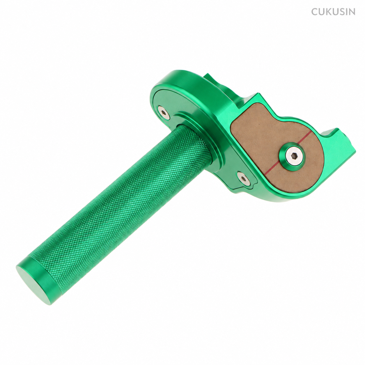 CNC green twist throttle handle ATV four-wheel beach vehicle cqr large twist throttle handle 22mm — CUKUSIN logo image