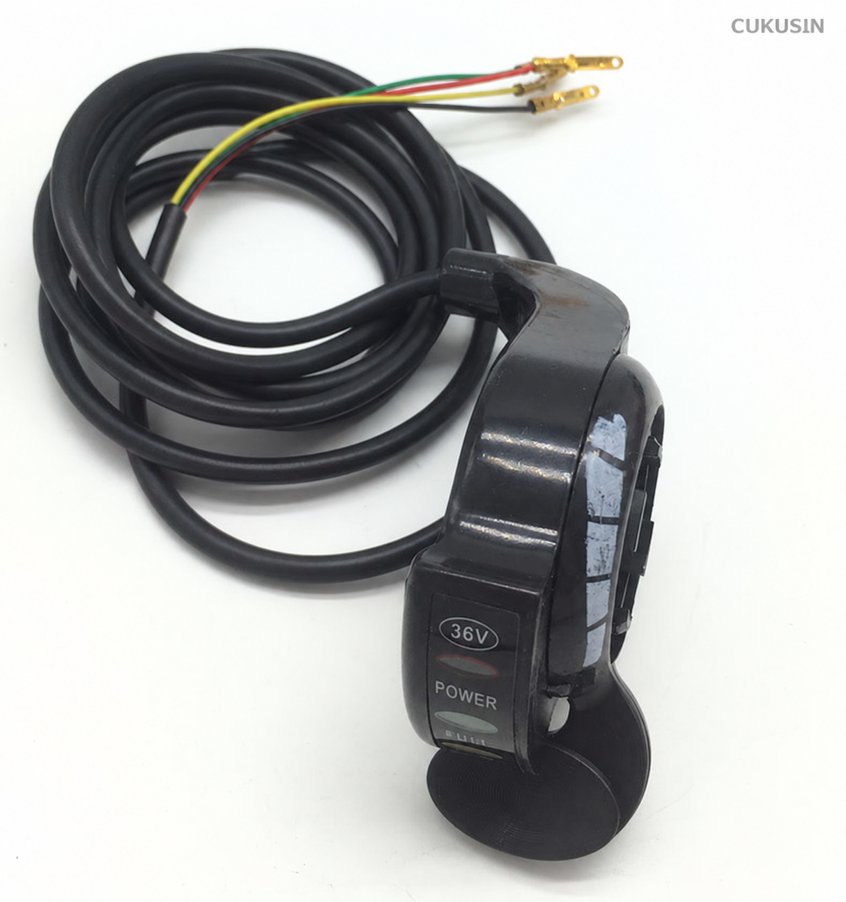 Electric scooter twist throttle electric vehicle thumb throttle speed controller accelerator 36v battery level display twist throttle — CUKUSIN logo image