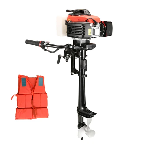 4 Stroke 4 HP Outboard Motor, with Life Jacket, US Inventory — product view 1