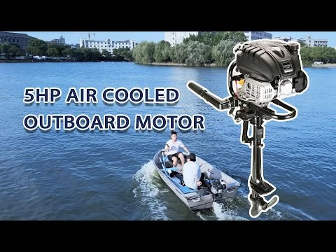 4 Stroke 6 HP  Air Cooling System Outboard Motor with Mandalorian Shape and Kill Urgent Stop Switch( HK Inventory)