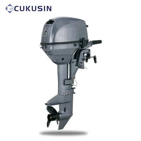 2-Stroke Outboard Motor 12.0 HP, Grayish Blue
