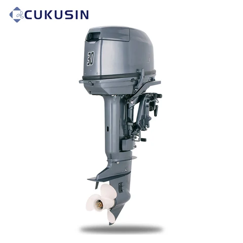 2-Stroke Outboard Motor 30.0 HP, Grayish Blue