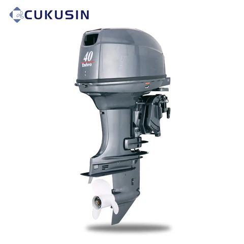 2-Stroke Outboard Motor 40.0 HP, Grayish Blue