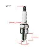 3 PCS Spark Plug A7TC F7TC L7F for CUKUSIN 144F 145F 150F 196F 225F 220F — product view 2