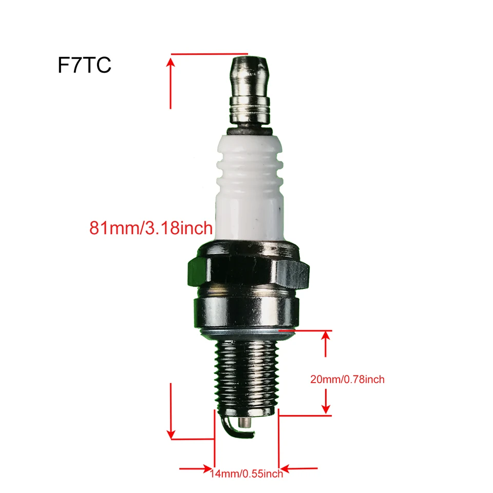 3 PCS Spark Plug A7TC F7TC L7F for CUKUSIN 144F 145F 150F 196F 225F 220F — product view 3