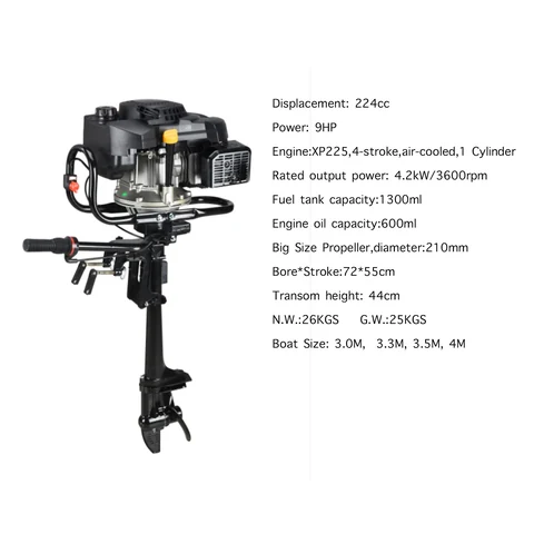 Outboard Motor 9 HP Air Cooled System