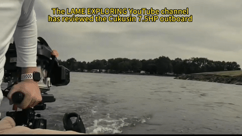 4 Stroke 7.5 HP Outboard Motor Air Cooling, with Luxury Handle, Engine Cover and Kill Urgent Stop Switch — product view 8
